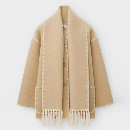 Atidu | Women's Formal Jacket with Scarf Chic and Comfortable
