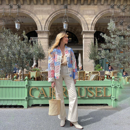 Graciela | Women's Quilted Jacket with Chic Floral Print and Comfort