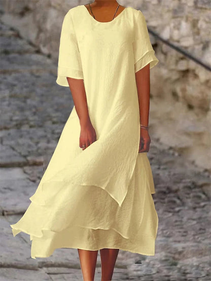 Nara - Elegant and chic dress with overlays