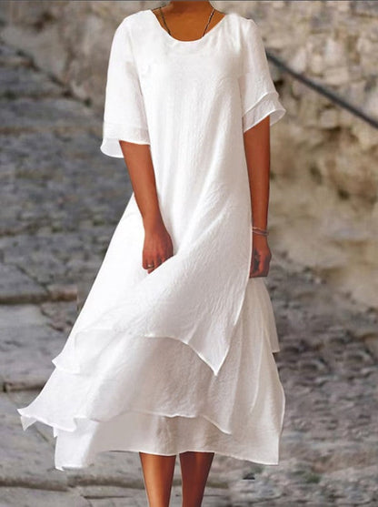 Nara - Elegant and chic dress with overlays