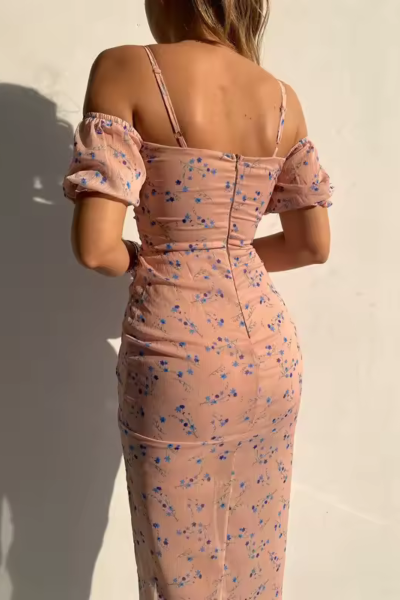 Natalia | Summer Floral Print Wrap Dress