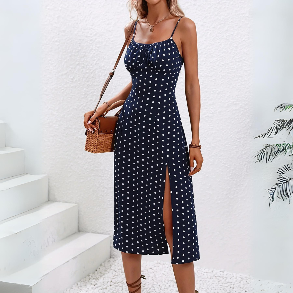 LP | Elegant floral dress with spaghetti pattern