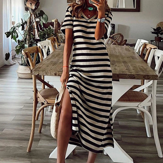 Mc | Elegant Striped Dress