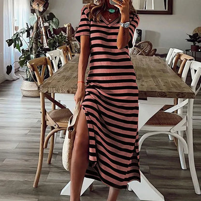 Mc | Elegant Striped Dress