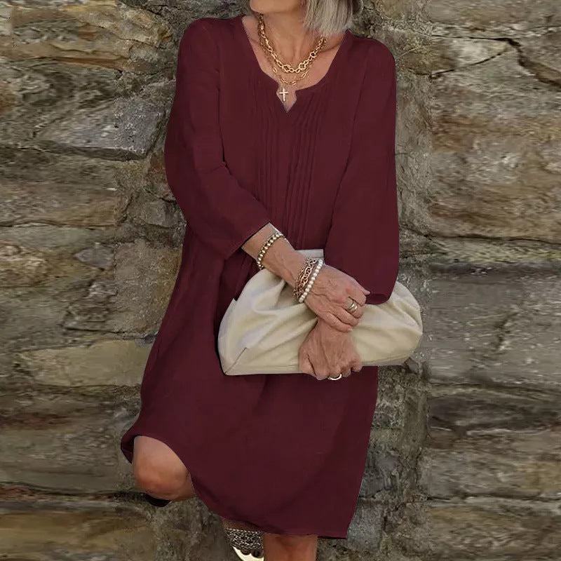 LP | Casual linen dress with buttons