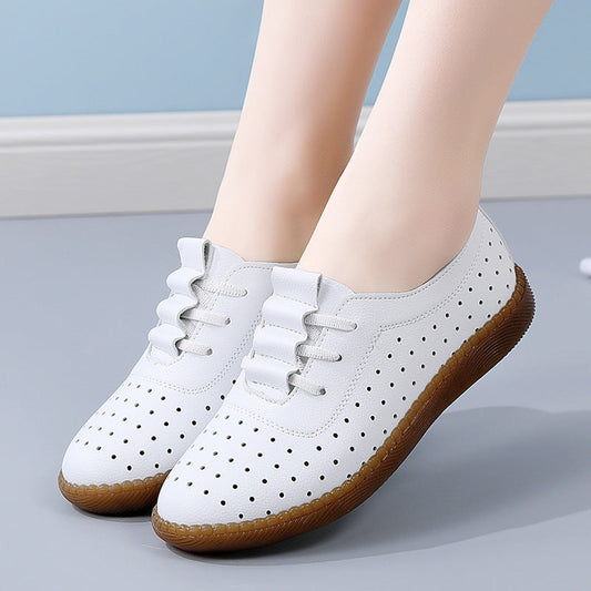 Women's oxfords Soft leather shoes