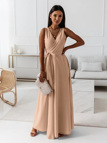LP | Gretchen -Ankle-length women's dresses with V-neckline