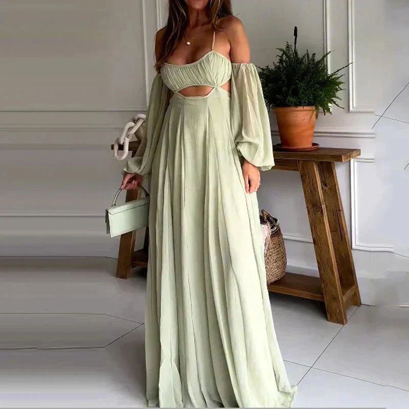 LP | Backless casual suspender dress