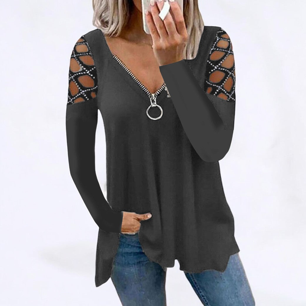 LP | Chic long-sleeved button-down shirt