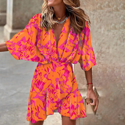 Mc | Dolly -Dressy dress with batwing sleeves