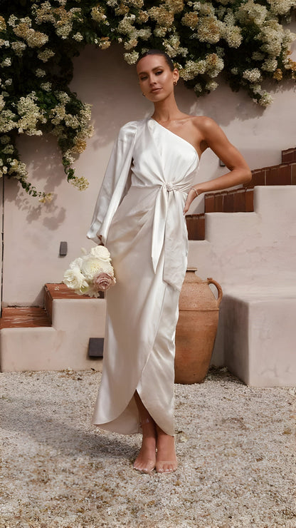 Elarin | Long satin dress