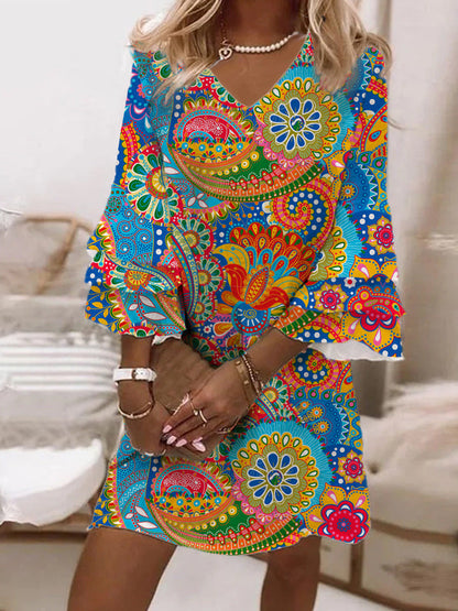 LP | Dress with colorful print