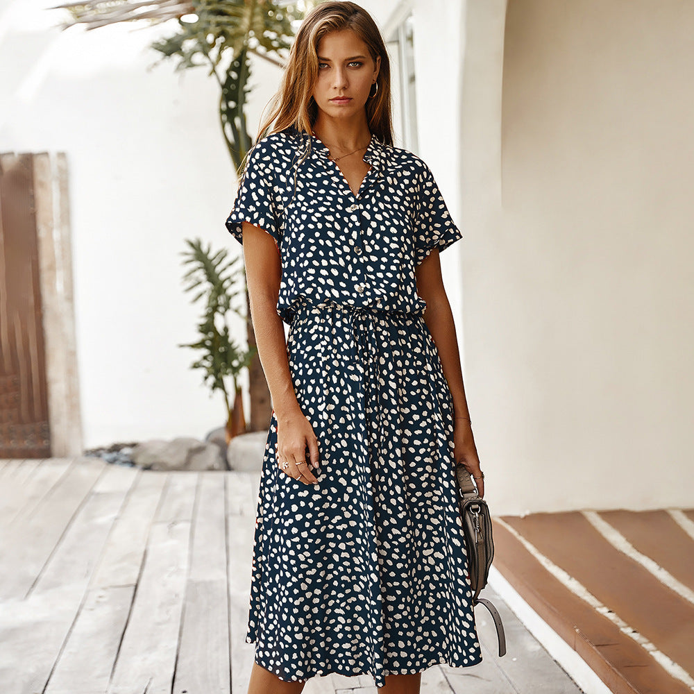 LP | Polka Dot Short Sleeve Summer Dress