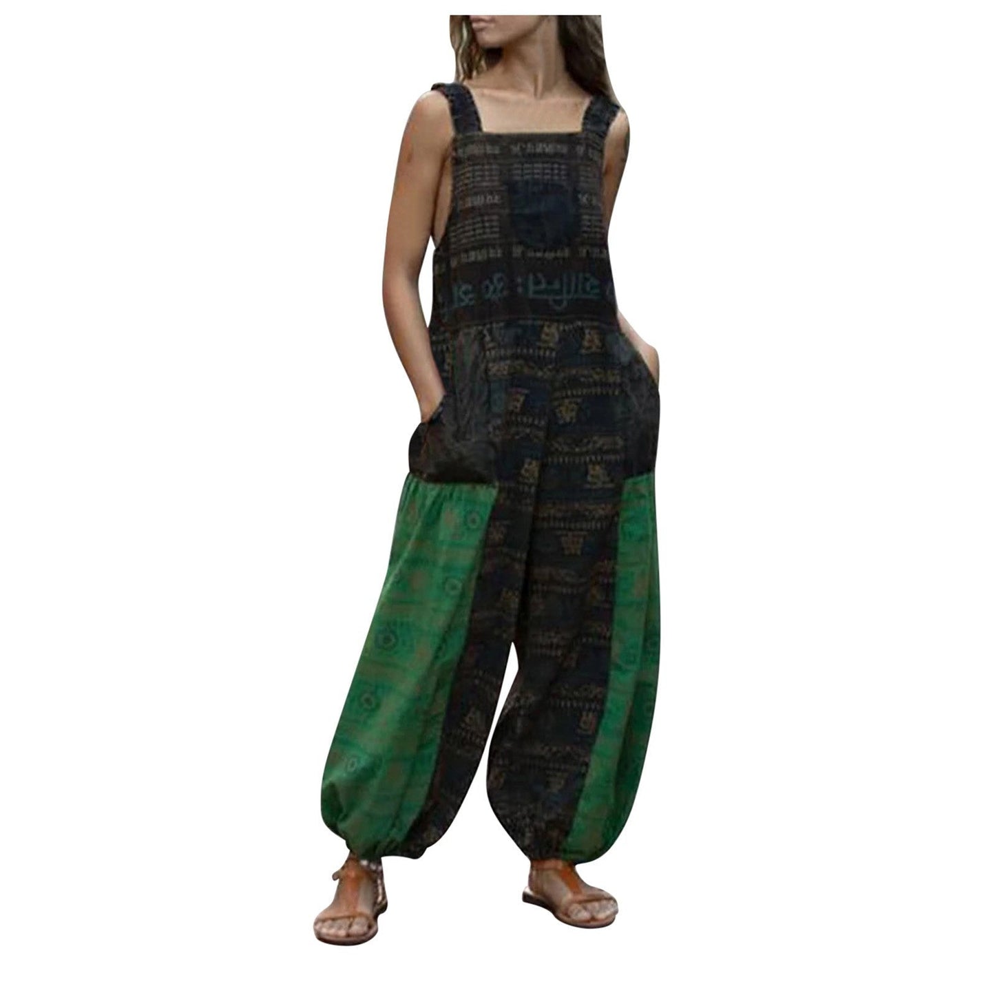 LD Loose Sling Pocket Casual Jumpsuit