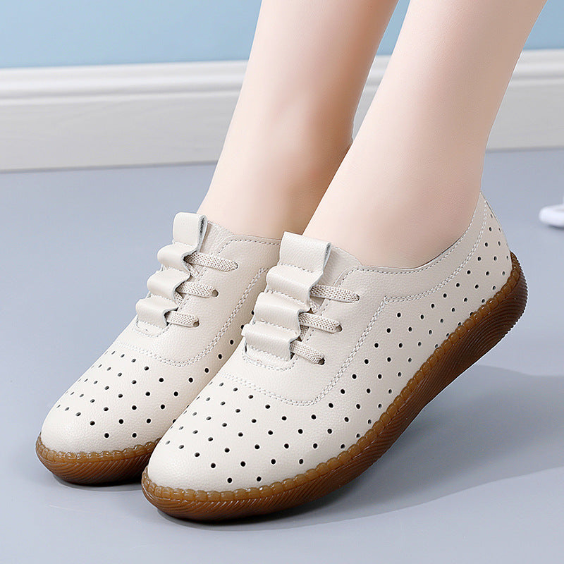 Women's oxfords Soft leather shoes