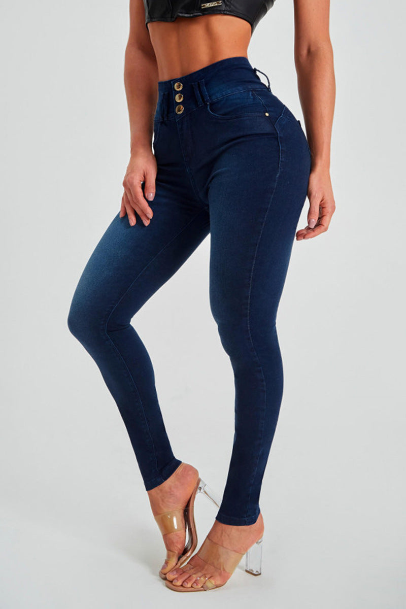 Women's high-waisted skinny jeans