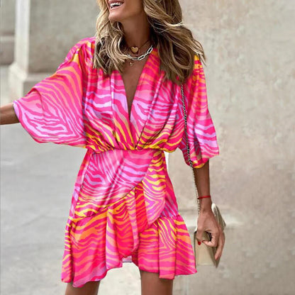 Mc | Dolly -Dressy dress with batwing sleeves