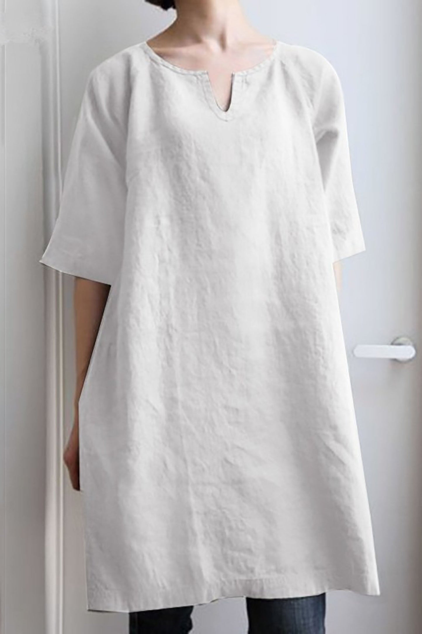 LP | Airy linen tunic dress