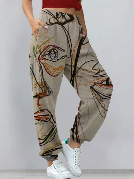LP | chic and fashionable streetwear printed pants