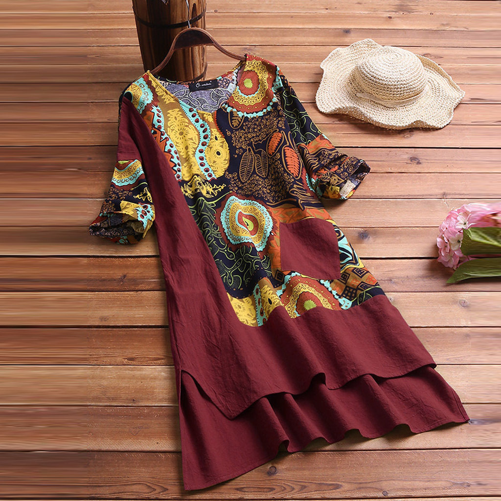 LP | Elegant dress with mandala print