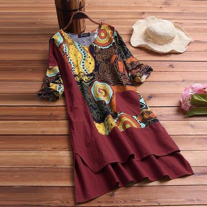 LP | Elegant dress with mandala print