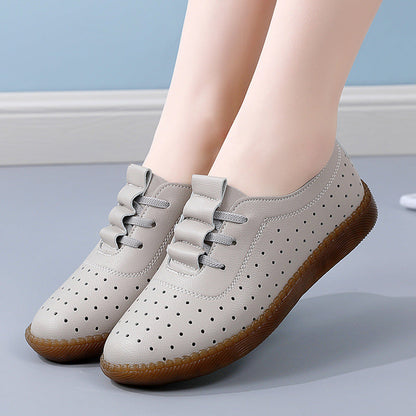 Women's oxfords Soft leather shoes