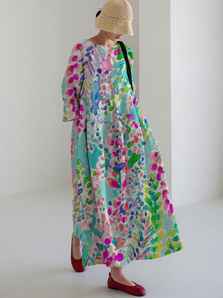 LP | Summer dress with print