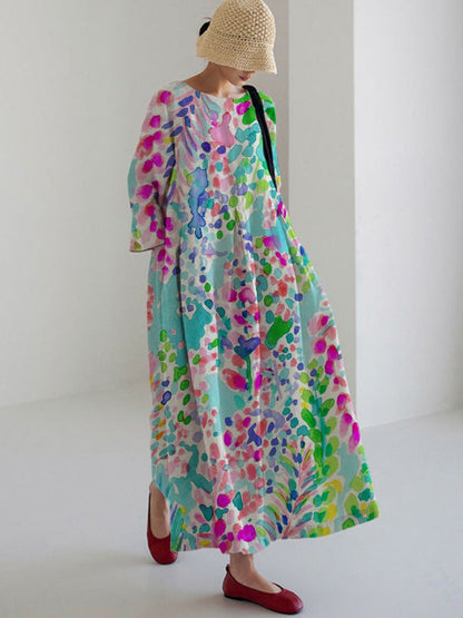 LP | Summer dress with print