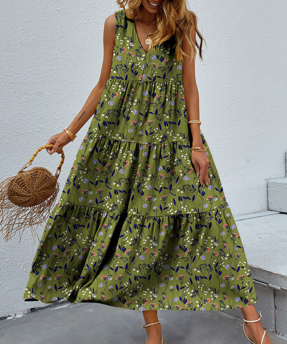 LP | Summer print sleeveless dress