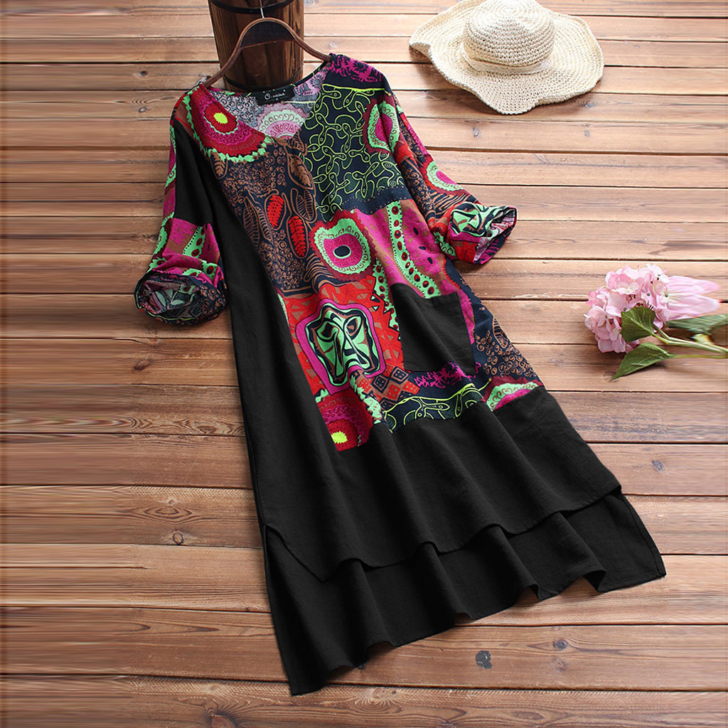 LP | Elegant dress with mandala print