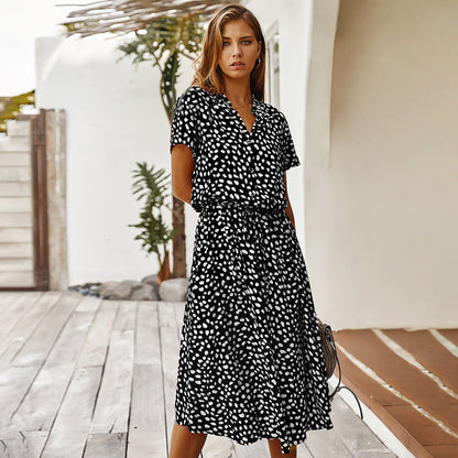 LP | Polka Dot Short Sleeve Summer Dress