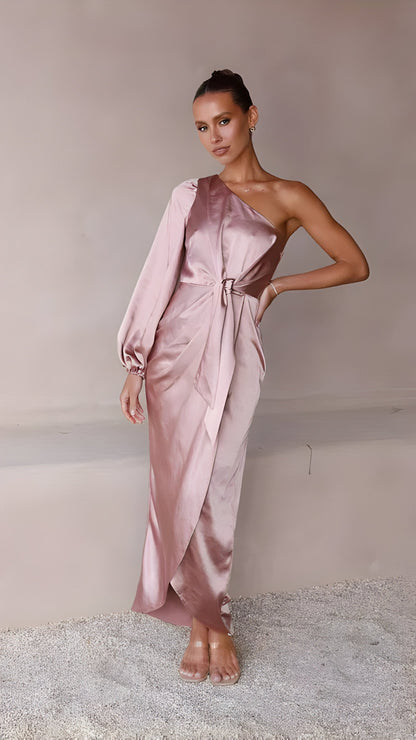 Elarin | Long satin dress