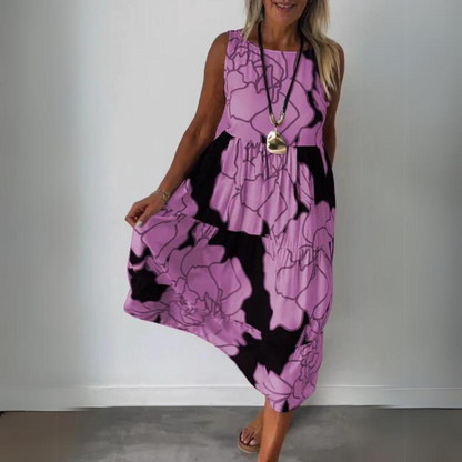 Mc | Elegant dress with floral print