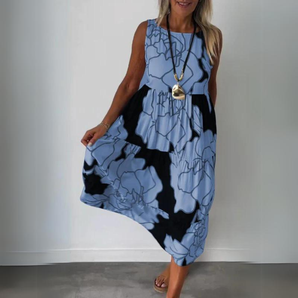 Mc | Elegant dress with floral print