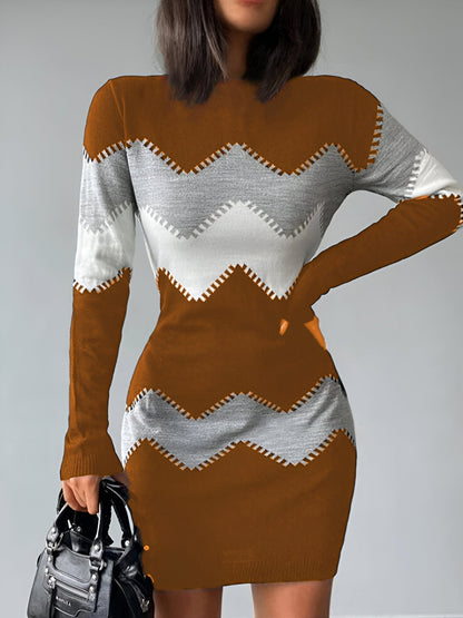 LP | Elegant knit bodycon mini dress