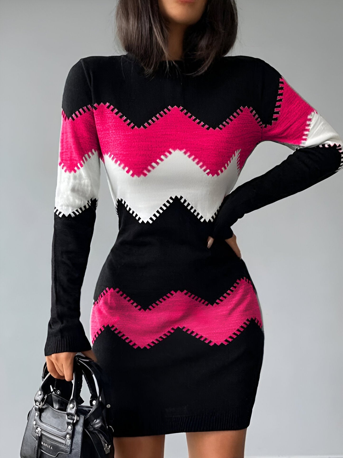 Mc | Elegant mini-bodycon dress-in-knit