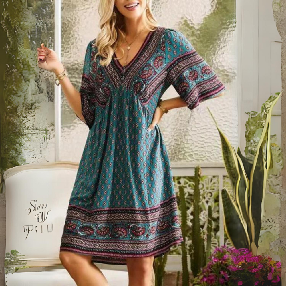Mc | Vintage Boho Style Dress