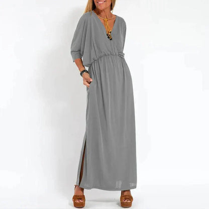 Mc | Vintage maxi dress with high side slit