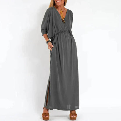 Mc | Vintage maxi dress with high side slit