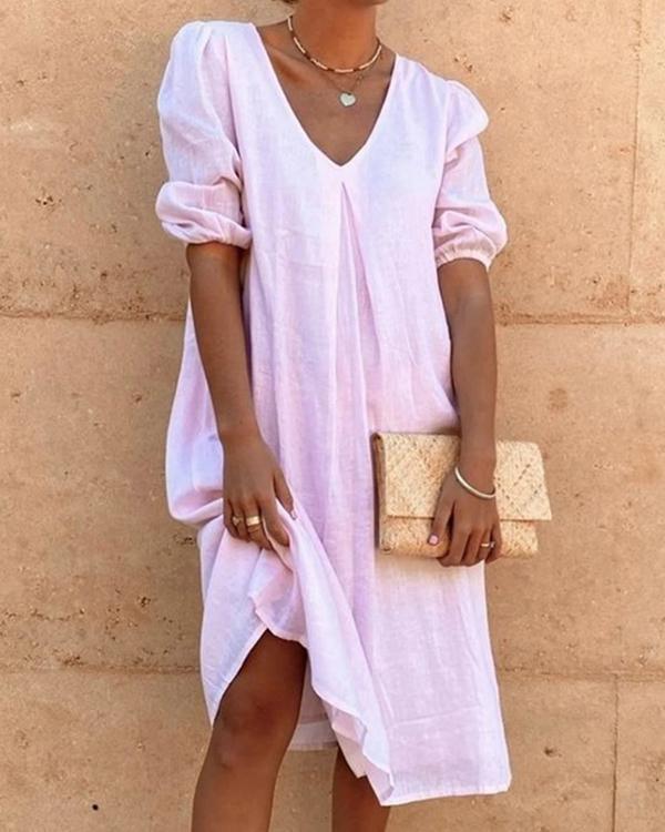 LP | Vintage boho dress with 3/4 sleeves