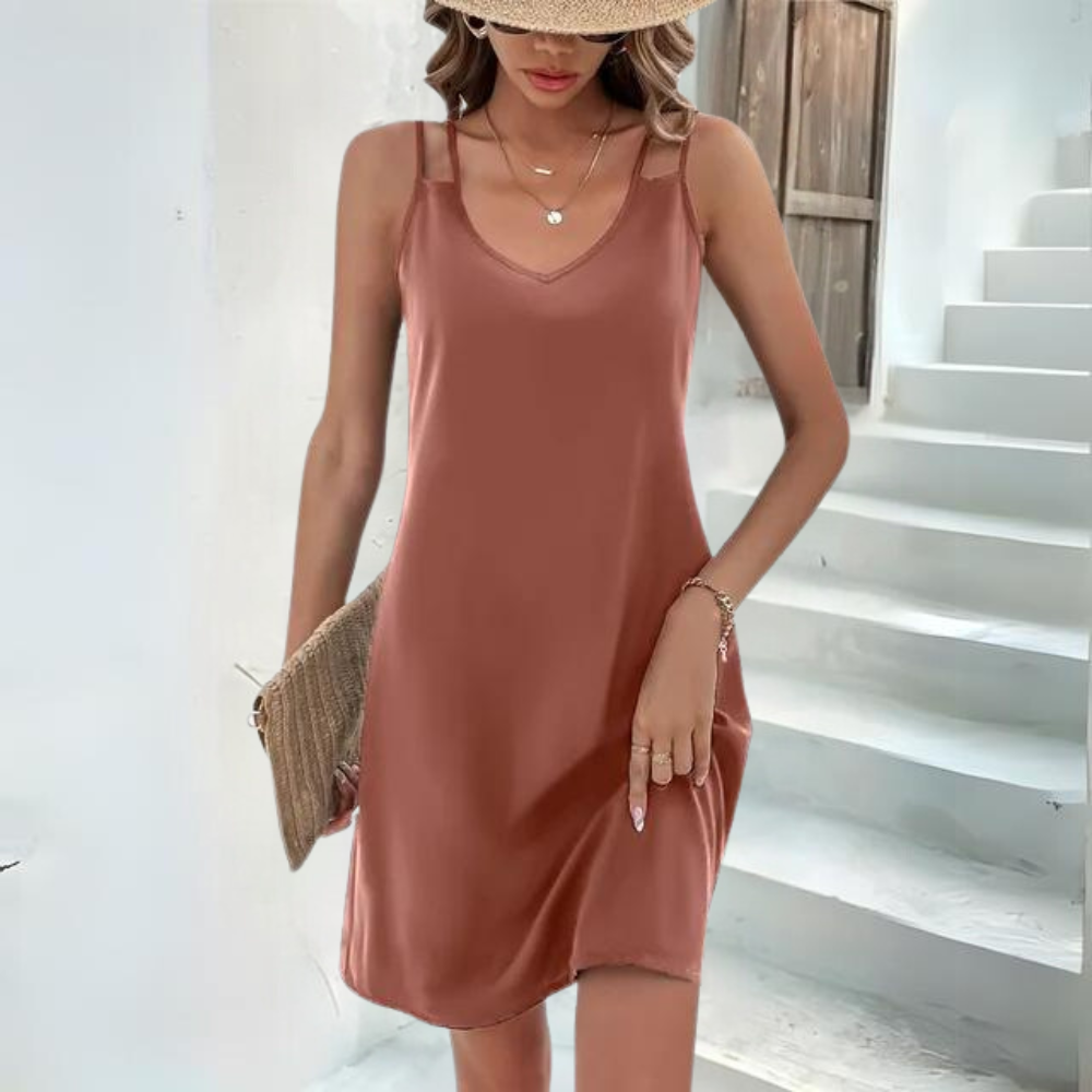 Mc | Elegant beach dress with double straps