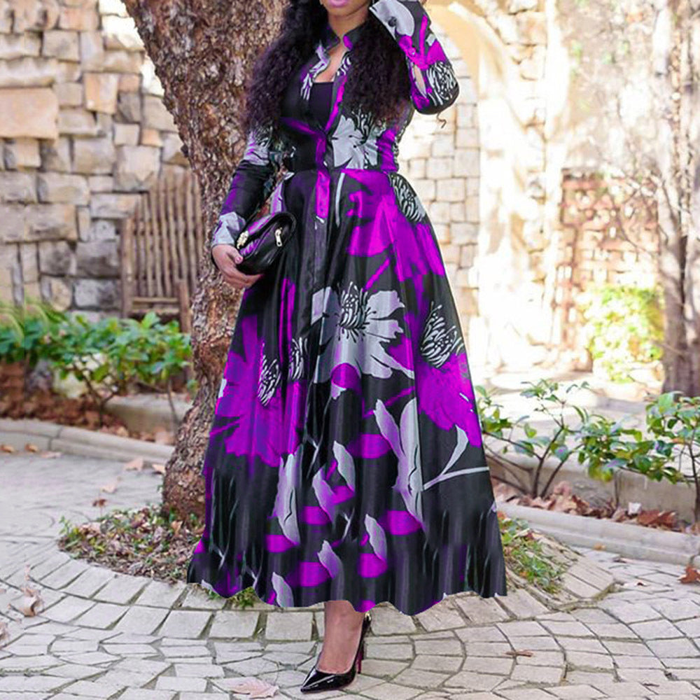 Mc | elegant dress with floral pattern