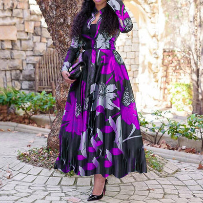 Mc | elegant dress with floral pattern