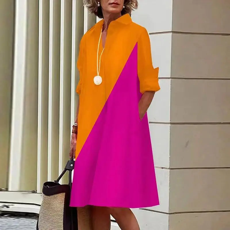 LP | Women's one-color shirt dress