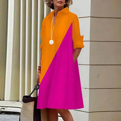 LP | Women's one-color shirt dress