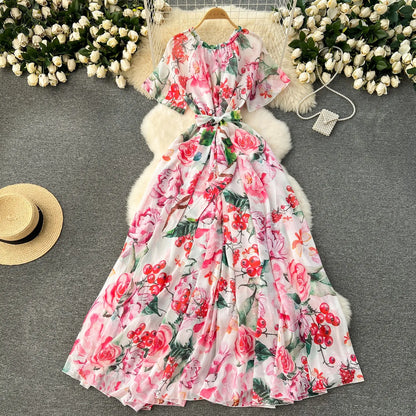 LP | Elegant dress with print