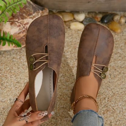 LP | Soft ballet flats with buttons