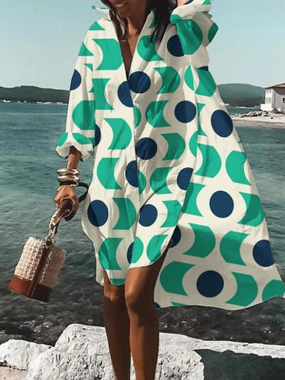 LP | Colorful and wide dress with summer motifs