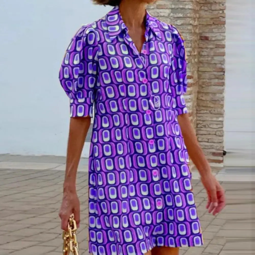 Mc | Mini dress with puff sleeves