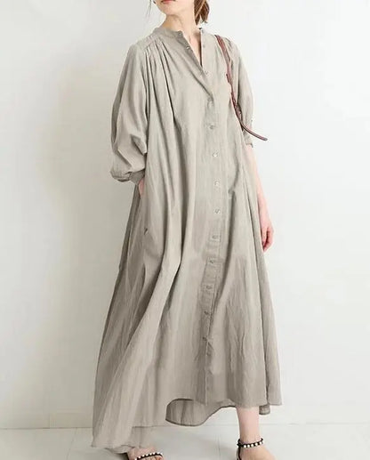 Mc | Vintage long-sleeved shirt dress